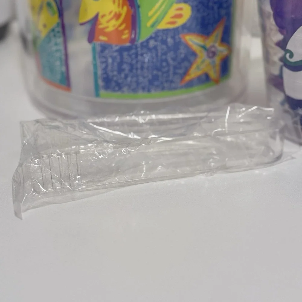 Vintage Fish 80s 90s Acrylic Ice Bucket Tongs & BONUS Cool Fish Ice Balls Sealed